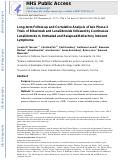 Cover page: Long-term Follow-up and Correlative Analysis of Two Phase II Trials of Rituximab and Lenalidomide Followed by Continuous Lenalidomide in Untreated and Relapsed/Refractory Indolent Lymphoma