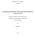 Cover page: Understanding Autoinhibition of Drosophila Formin Cappuccino in vitro and in vivo