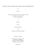 Cover page: Covariance matrix estimation and variable selection in high dimension