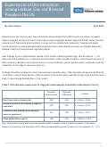 Cover page: Experiences of Discrimination among Lesbian, Gay and Bisexual People in the US