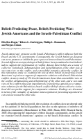 Cover page: Shifting Away From a Monolithic Narrative on Conflict: Israelis, Palestinians, and Americans in Conversation