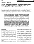 Cover page: Breath gas metabolites and bacterial metagenomes from cystic fibrosis airways indicate active pH neutral 2,3-butanedione fermentation