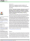 Cover page: Admixture mapping reveals evidence of differential multiple sclerosis risk by genetic ancestry