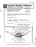 Cover page: RFQ DEVELOPMENT AT LBL