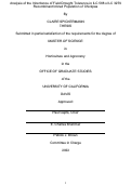 Cover page: Analysis of the Inheritance of Field Drought Tolerance in ILC 588 x ILC 3279 Recombinant Inbred Population of Chickpea