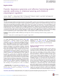 Cover page: Parents' depressive symptoms and reflective functioning predict parents' proficiency in relational savoring and children's physiological regulation.