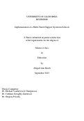 Cover page: Implementation of a Multi-Tiered Support System in Schools