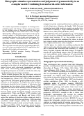 Cover page: Holographic stimulus representation and judgement of grammaticality in an exemplar model: Combining item and serial-order information