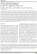 Cover page: TIGAR: An Improved Bayesian Tool for Transcriptomic Data Imputation Enhances Gene Mapping of Complex Traits.