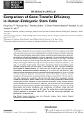 Cover page: Comparison of Gene-Transfer Efficiency in Human Embryonic Stem Cells