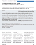 Cover page: Treatment of Obstructive Sleep Apnea. Prospects for Personalized Combined Modality Therapy