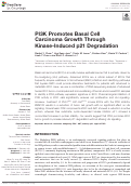 Cover page: PI3K Promotes Basal Cell Carcinoma Growth Through Kinase-Induced p21 Degradation