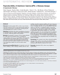 Cover page: Reproducibility of Interferon Gamma (IFN-γ) Release Assays. A Systematic Review