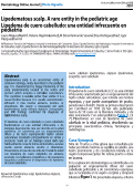 Cover page: Lipedematous scalp. A rare entity in the pediatric ageLipedema de cuero cabelludo: una entidad infrecuente en pediatría.