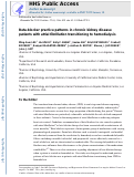 Cover page: Beta‐blocker practice patterns in chronic kidney disease patients with atrial fibrillation transitioning to hemodialysis