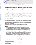 Cover page: Increased neurovirulence and reactivation of the herpes simplex virus type 1 latency-associated transcript (LAT)-negative mutant dLAT2903 with a disrupted LAT miR-H2