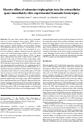 Cover page: Massive efflux of adenosine triphosphate into the extracellular space immediately after experimental traumatic brain injury