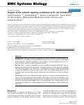 Cover page: Impact of the solvent capacity constraint on E. coli metabolism