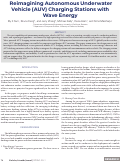 Cover page of Reimagining Autonomous Underwater Vehicle Charging Stations with Wave Energy