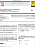 Cover page: A note on capacity models for network design