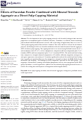 Cover page: Effects of Fucoidan Powder Combined with Mineral Trioxide Aggregate as a Direct Pulp-Capping Material.