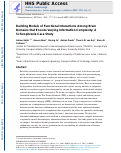 Cover page: Building Models of Functional Interactions Among Brain Domains that Encode Varying Information Complexity: A Schizophrenia Case Study