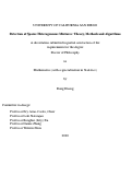 Cover page: Detection of Sparse Heterogeneous Mixtures: Theory, Methods and Algorithms