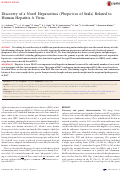 Cover page: Discovery of a Novel Hepatovirus (Phopivirus of Seals) Related to Human Hepatitis A Virus.