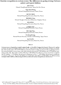 Cover page: Emotion recognition in cartoon scenes: The differences in gazing strategy between autistic and typical children