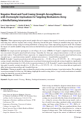 Cover page: Negative Mood and Food Craving Strength Among Women with Overweight: Implications for Targeting Mechanisms Using a Mindful Eating Intervention