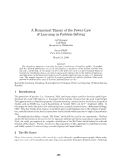 Cover page: A Dynamical Theory of the Powe-Law of Learning in Problem-Solving