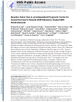 Cover page: Baseline Tumor Size Is an Independent Prognostic Factor for Overall Survival in Patients with Melanoma Treated with Pembrolizumab