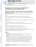 Cover page: Phenylalanine Is a Novel Marker for Radiographic Knee Osteoarthritis Progression: The MOST Study