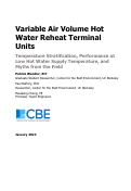 Cover page: Variable Air Volume Hot Water Reheat Terminal Units: Temperature Stratification, Performance at Low Hot Water Supply Temperature, and Myths from the Field