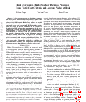 Cover page: Risk Aversion in Finite Markov Decision Processes Using Total Cost Criteria and Average Value at Risk