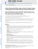 Cover page: Effect of Severe Distal Tibia, Ankle, and Mid- to Hindfoot Trauma on Meeting Physical Activity Guidelines 18 Months After Injury