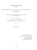 Cover page: Residential Demand Response: Generation, Storage, and Load Management