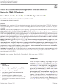 Cover page: Trends in Racial Discrimination Experiences for Asian Americans During the COVID-19 Pandemic