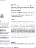 Cover page: Determining the molecular drivers of species-specific interferon-stimulated gene product 15 interactions with nairovirus ovarian tumor domain proteases.