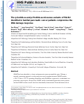 Cover page: The p.Ser64Leu and p.Pro104Leu missense variants of PALB2 identified in familial pancreatic cancer patients compromise the DNA damage response