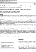 Cover page: Small differences in tibial contact locations following kinematically aligned TKA from the native contralateral knee.