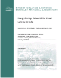 Cover page: Energy Savings Potential for Street Lighting in India