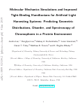 Cover page: Molecular Mechanics Simulations and Improved Tight-Binding Hamiltonians for Artificial Light Harvesting Systems: Predicting Geometric Distributions, Disorder, and Spectroscopy of Chromophores in a Protein Environment