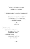 Cover page: The influence of adiposity on morality and cardiovascular risk