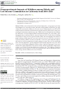 Cover page: Disproportionate Impacts of Wildfires among Elderly and Low-Income Communities in California from 2000-2020.