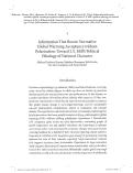 Cover page: Information That Boosts Normative Global Warming Acceptance without Polarization: Toward J. S. Mill's Political Ethology of National Character