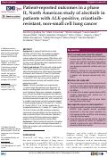 Cover page: Patient-reported outcomes in a phase II, North American study of alectinib in patients with ALK-positive, crizotinib-resistant, non-small cell lung cancer