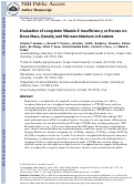 Cover page: Evaluation of long-term vitamin E insufficiency or excess on bone mass, density, and microarchitecture in rodents