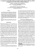 Cover page: A Comparison of the Belief-Adjustment Model and the Quantum Inference Model as Explanations of Order Effects in Human Inference