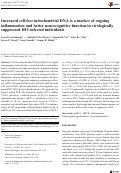 Cover page: Increased cell-free mitochondrial DNA is a marker of ongoing inflammation and better neurocognitive function in virologically suppressed HIV-infected individuals